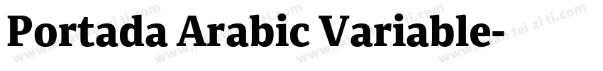 Portada Arabic Variable字体转换